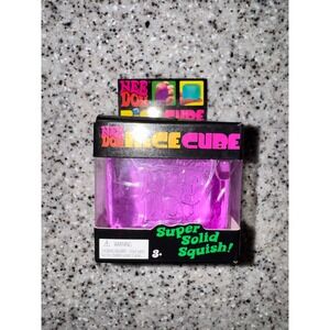 NEW NeeDoh Nice Cube Purple Super Solid Squish Sensory Fidget Toy Schylling